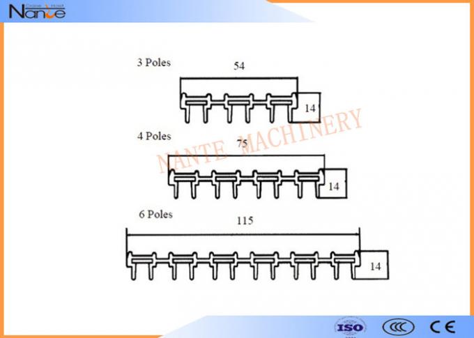 PVC 50A-120A συστημάτων φραγμών αγωγών χαλκού σιδηροδρομικών συστημάτων αγωγών 0