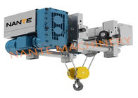 Save Workshop Space Electric Wire Rope Hoist With Trolley More Lifting Height