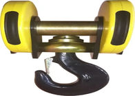 Yellow Color Electrical Low Headroom Hoists Hook Assembly With 30t Capacity