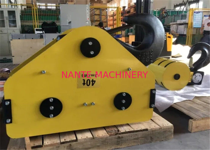 M6 40T Mini Electric Wire Rope Hoist Hook Block With Steel Colour Customized